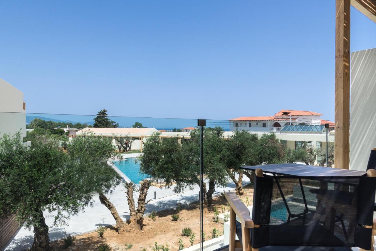 Tsamis Zante Suites (Adults Only) Psarou  Exterior foto View from the balcony of a hotel room