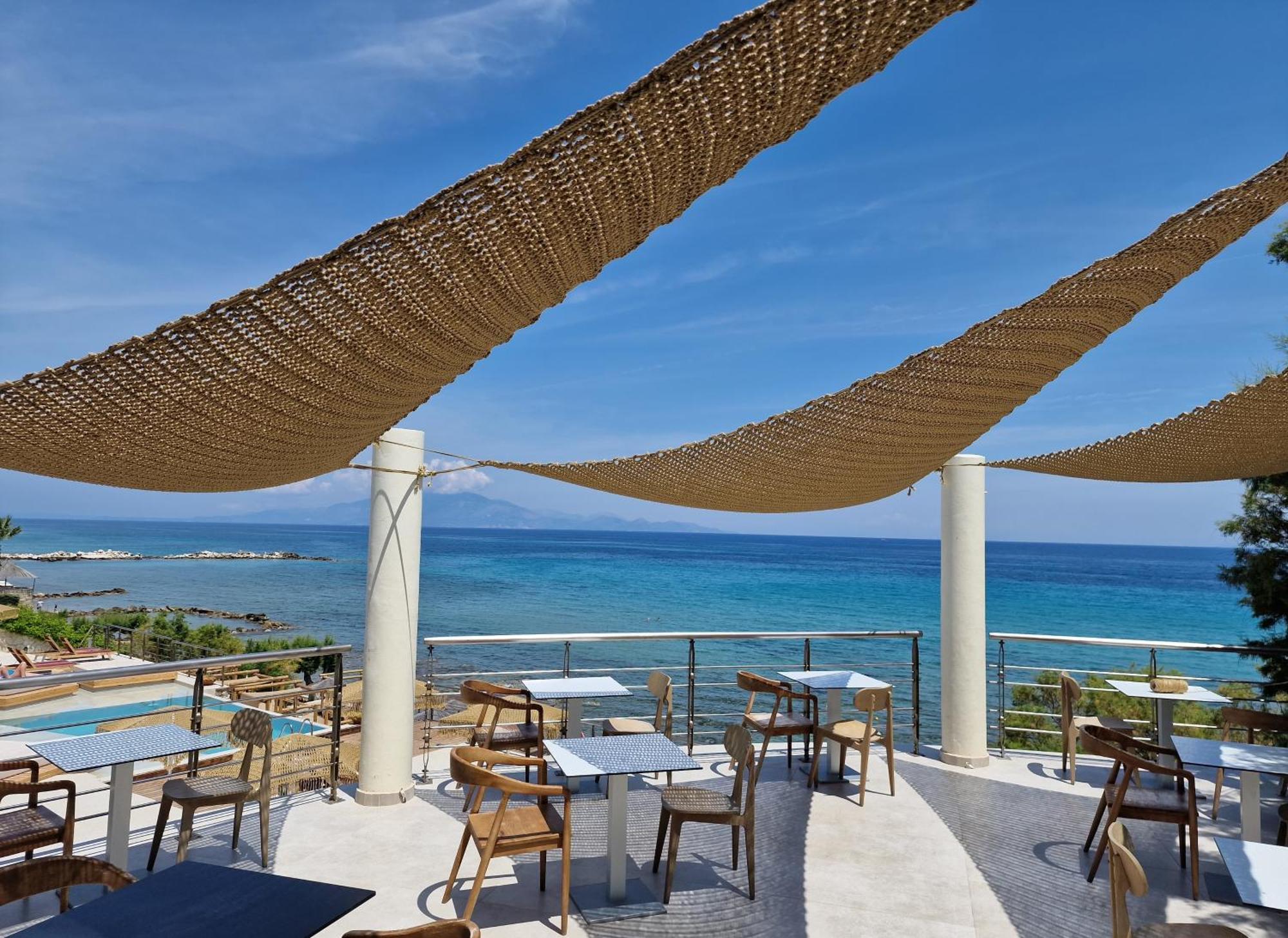 Tsamis Zante Suites (Adults Only) Psarou  Exterior foto The restaurant at the hotel