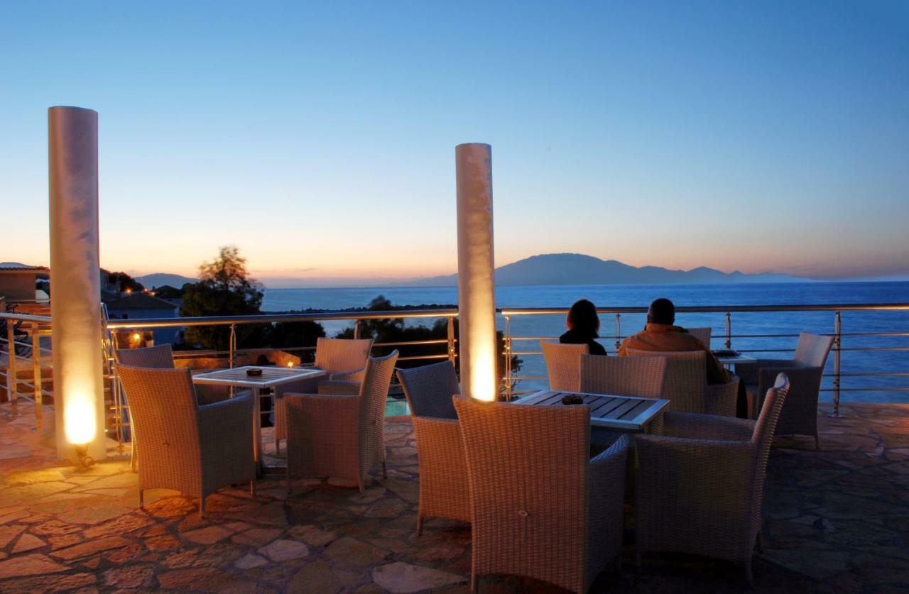 Tsamis Zante Suites (Adults Only) Psarou  Exterior foto Sunset at the hotel